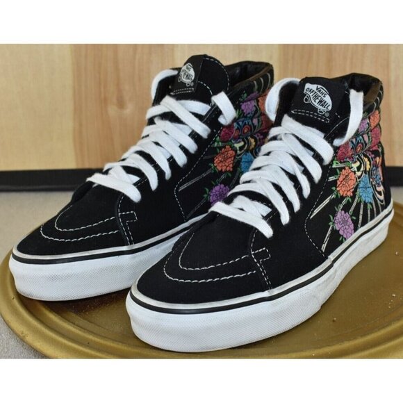 Vans Shoes - Vans Sk8-Hi Dia De Los Muertos Size Men 5.5 Women 7 Glow in the Dark Skull Shoes
